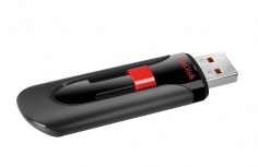 Memoria USB SanDisk Cruzer Glide, 32GB, USB 2.0, Negro/Rojo - Imagen adicional 1