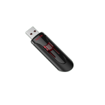 Memoria USB SanDisk Cruzer Glide, 32GB, USB-A 3.0, Negro/Rojo image