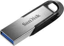 Memoria USB SanDisk Ultra Flair, 512GB, USB 3.0, Lectura 150MB/s, Plata/Negro