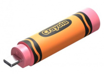 Memoria USB SanDisk Crayola, 64GB, USB-C 3.0, Lectura 300MB/s, Naranja