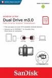 Memoria USB SanDisk Ultra Dual Drive M3.0, 32GB, USB-A/Micro-USB 3.0, Lectura 150MB/s, Gris image