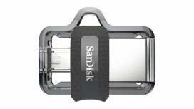 Memoria USB SanDisk Ultra Dual Drive M3.0, 64GB, USB-A/Micro-USB 3.0, Lectura 150MB/s, Gris image