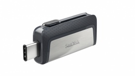 Memoria USB SanDisk Ultra Dual Drive, 16GB, USB C 3.0, Lectura 130MB/s, Plata image