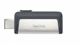 Memoria USB SanDisk Ultra Dual Drive, 64GB, USB-A/USB-C 3.0, Lectura 150MB/s, Negro/Plata image