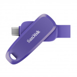 Memoria USB SanDisk SDDDC6-064G-G46PO, 64GB, USB-C 3.0, Lectura 100MB/s, Escritura 50MB/s, Morado