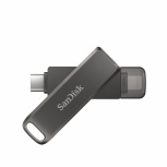 Memoria USB SanDisk iXpand Drive Luxe, 64GB, USB-C/Lightning 3.0, Negro image