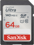 Memoria Flash Sandisk Ultra, 64GB SDXC UHS-I Clase 10