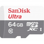 Memoria Flash SanDisk Ultra, 64GB MicroSDXC UHS-I Clase 10, con Adaptador