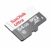 Memoria Flash SanDisk Ultra, 64GB MicroSDXC UHS-I Clase 10, con Adaptador image
