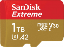 Memoria Flash SanDisk Extreme, 1TB MicroSDXC Clase 10, con Adaptador