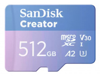 Memoria Flash SanDisk Creator, 512GB MicroSDXC UHS-I Clase 10
