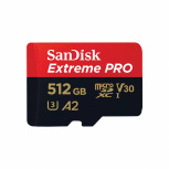 Memoria Flash Sandisk Extreme Pro, 512GB MicroSDXC UHS-l Clase 10