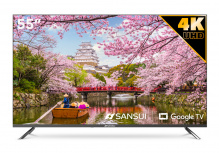 Sansui Smart TV LED SMX55VAUG 55", 4K Ultra HD, Negro