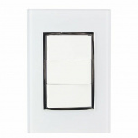 Santul Placa con Apagador Venecia, 3 Interruptores, 127V, 10A, Blanco