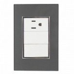 Santul Tomacorriente 4538, 1 Enchufes, 127V, 10A, Gris