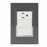 Santul Tomacorriente 4541, 1 Enchufes, 127V, 10A, Gris