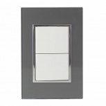 Santul Placa con Apagador 4544, 3 Interruptores, 127V, 10A, Negro