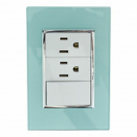 Santul Tomacorriente 4554, 2 Enchufes, 127V, 10A, Verde