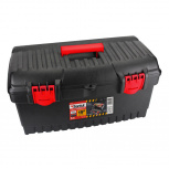 Santul Caja de Herramientas ST364104, 2 Compartimentos, Negro