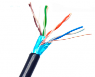 Saxxon Bobina de Cable Blindado para CCTV, 150 Metros, Negro