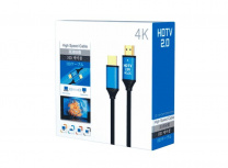 Saxxon  Cable HDMI 2.0, HDMI-A Macho - HDMI-A Macho, 1.5 Metros, Negro/Azul