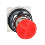 Schneider Electric Pulsador Rojo No Iluminado 9001KR4R, 30 mm, Rojo