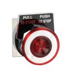 Schneider Electric Botón Pulsador 9001KR9R, Rojo