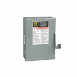 Schneider Electric Interruptor de Seguridad de 2 Polos D221N, 240V, 30A