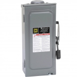 Schneider Electric Interruptor de Seguridad de 3 Polos D322NRB, 240V, 60A