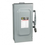 Schneider Electric Interruptor de Seguridad de 3 Polos D323NRB, 240V, 100A