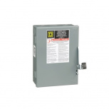 Schneider Electric Interruptor de Seguridad de 3 Polos DU321, 240V, 30A