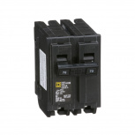 Schneider Electric Interruptor Termomagnético 2 Polos HOM270, 120V, 70A, Entrada 120 - 240V