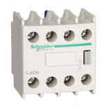 Schneider Electric Bloque de Contacto Auxiliar LADN40, 4NA, Blanco