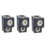 Schneider Electric Terminal Zapata LV432481, 2 Orificios, Aluminio, 3 Piezas