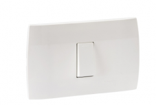 Schneider Electric Placa con Apagador MWD62014, 1 Interruptor, 250V, 16A, Blanco