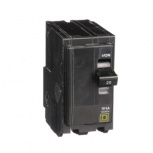 Schneider Electric Interruptor Automático 2 Polos QO220, 240V, 20A, Entrada 120V