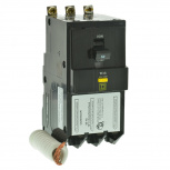 Schneider Electric Interruptor Termomagnético 3 Polos QOB350GFI, 120V, 50A, Entrada 120V