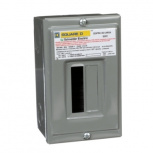 Schneider Electric Centro de Carga QOD1S, 1 Polo, 50A, Sobreponer, Gris