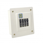 Schneider Electric Centro de Carga QOD4FB, 4 Polos, 60A, Empotrar, Marfil