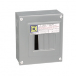 Schneider Electric Centro de Carga QOD4S, 4 Polos, 60A, Sobreponer, Gris