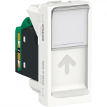 Schneider Electric Toma Informática S70540004, 1 Puerto Cat5e, Blanco