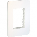 Schneider Electric Placa para Pared S737103405, 3 Puertos, Blanco