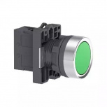 Schneider Electric Botón Pulsador XA2EA31, Verde