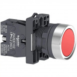 Schneider Electric Botón Pulsador XA2EA42, Rojo
