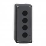 Schneider Electric Estación de Control XALD04, Caja Vacía de Plástico, 4 Orificios, 22mm