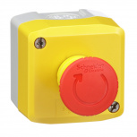 Schneider Electric Caja con Botón Pulsador XALK178H7, Amarillo/Rojo