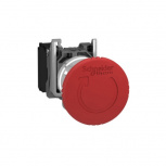 Schneider Electric Botón de Emergencia XB4BS8442, Alámbrico, Rojo