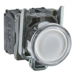 Schneider Electric Botón Pulsador XB4BW31G5, Blanco
