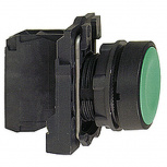 Schneider Electric Botón Pulsador XB5AA31, Verde
