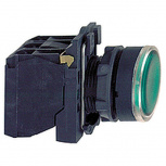 Schneider Electric Botón Pulsador XB5AW33M5, Verde